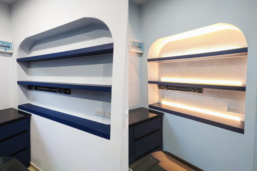 บิ้วอินชั้นวางของ