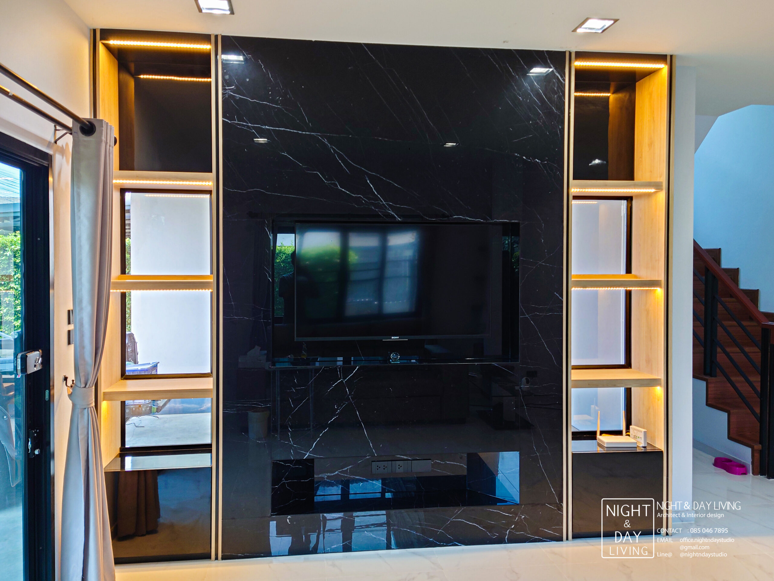 บิวท์อินผนังทีวี