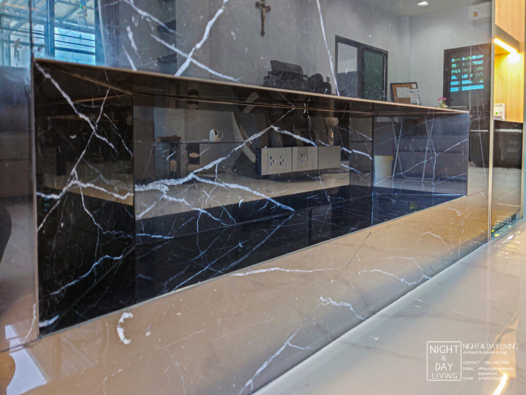 ช่องวางของ บิวท์อินผนังทีวี