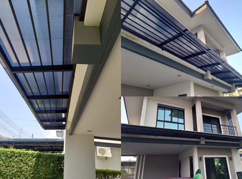 งานต่อเติมกันสาดหลังคา