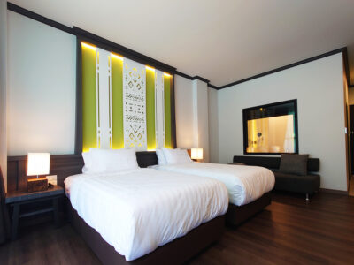 ตกแต่งภายในห้องพัก